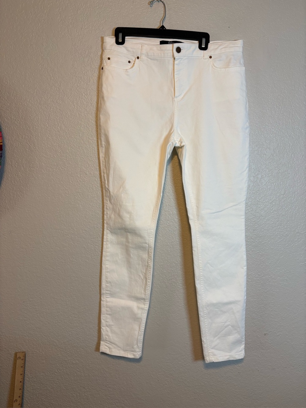 Boden White Slim Jeans Anthropologie Women 12